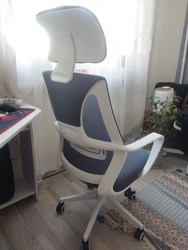 Компьютерное кресло Golem dark gray / gray / white фото покупателя 74