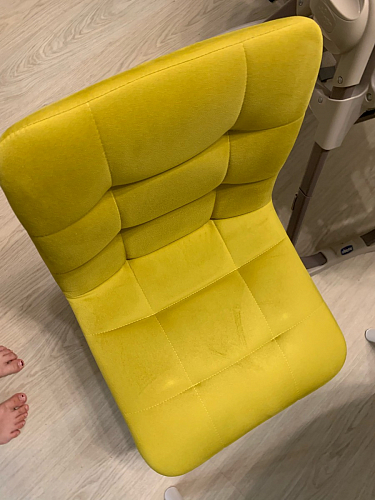 Стул на металлокаркасе Чилли горчичный / черный фото покупателя 1039