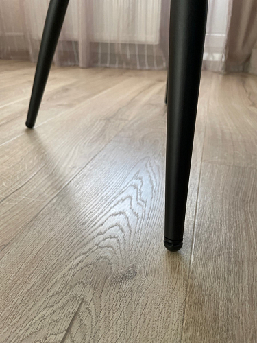 Стул на металлокаркасе Gabi dark beige / black / silver фото покупателя 66