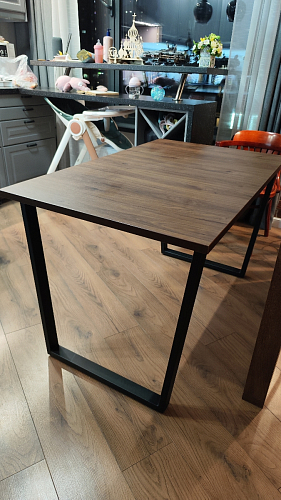 Деревянный стол Лота Лофт 140х80 дуб крафт табачный / черный матовый фото покупателя 15