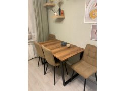 Стол Лота Лофт 120 25 мм сабия / черный матовый фото покупателя 411