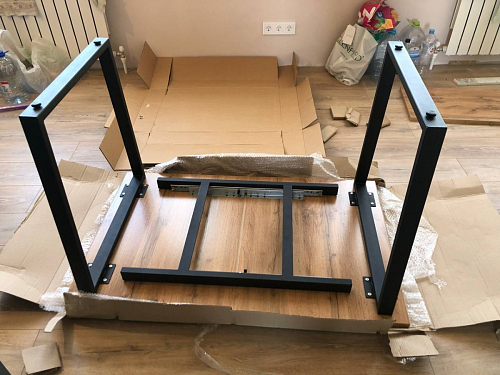 Деревянный стол Лота Лофт 120х75 белый матовый / дуб крафт золотой фото покупателя 423