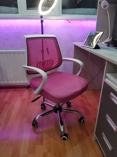 Компьютерное кресло Ergoplus blue / gray / white фото покупателя 3