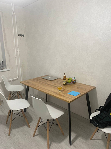 Стол Тринити Лофт 120 32 мм дуб галифакс табако / черный матовый фото покупателя 188