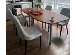 Стул на металлокаркасе Kora beige / black фото покупателя 360