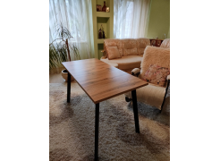 Стол Тринити Лофт 120 32 мм бетон / черный матовый фото покупателя 89