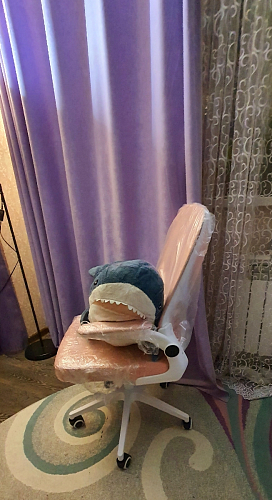 Компьютерное кресло Konfi gray / blue / white фото покупателя 102