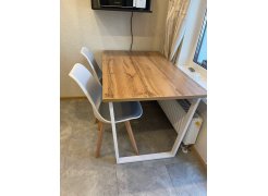 Деревянный стол Лота Лофт 120(160)х75 черный матовый / бетон светлый фото покупателя 394