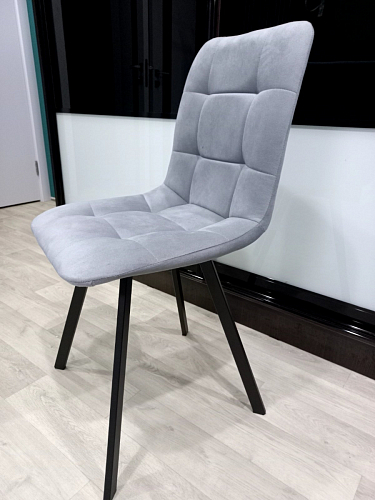 Стул на металлокаркасе Чилли синяя ткань / белый фото покупателя 804