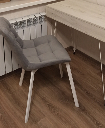 Стул на металлокаркасе Челси К крутящийся бирюзовый / черный фото покупателя 95