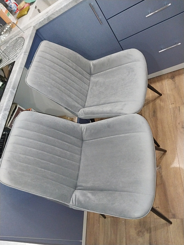 Комплект стульев Вейв 4 шт светло-серый / черный фото покупателя 205