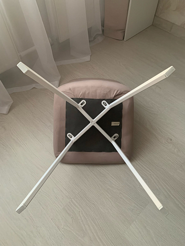 Стул на металлокаркасе Чилли К темно-серый (velutto 32) / черный фото покупателя 599