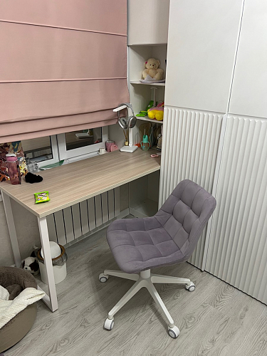 Кресло Келми 1  / AV 245 белый каркас синий микровелюр (neo 25) фото покупателя 41