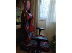 Компьютерное кресло Racer черное / голубое фото покупателя 89