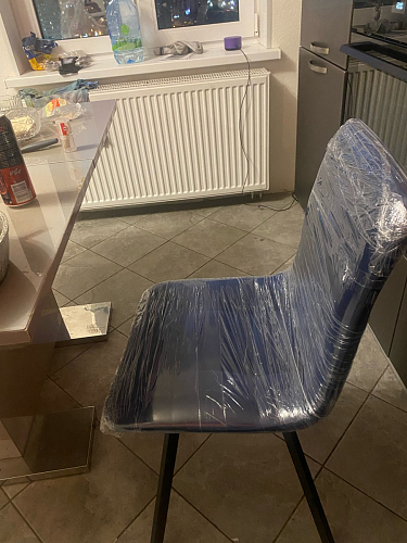 Стул на металлокаркасе Чилли К темно-серый (velutto 32) / черный фото покупателя 248