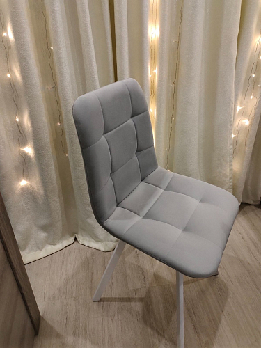 Стул на металлокаркасе Чилли К черный / зеленый фото покупателя 179