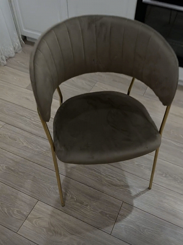 Стул на металлокаркасе Kamelia зеленый / золото фото покупателя 21