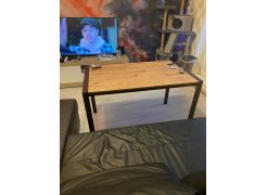 Стол Центавр дуб галифакс / черный матовый фото покупателя 5