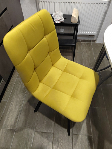 Стул на металлокаркасе Чилли К черный / зеленый фото покупателя 269