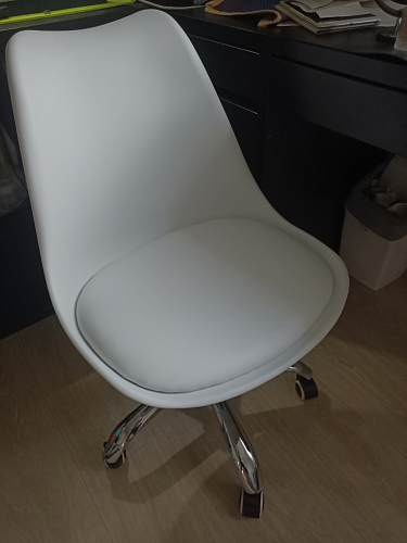 Компьютерное кресло Kolin с подушкой clear / white фото покупателя 226