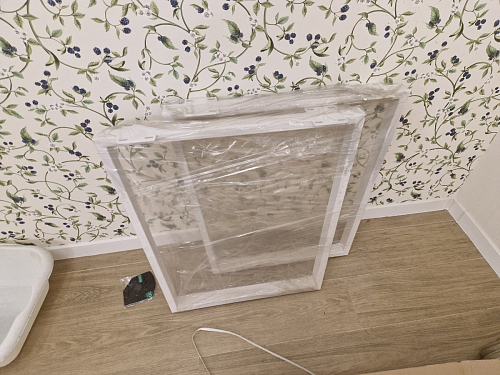 Деревянный стол Лота Лофт 140х80 белый матовый / бетон светлый фото покупателя 491