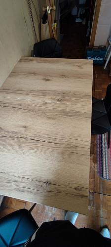 Деревянный стол Лота Лофт 140х80 черный матовый / бетон светлый фото покупателя 821