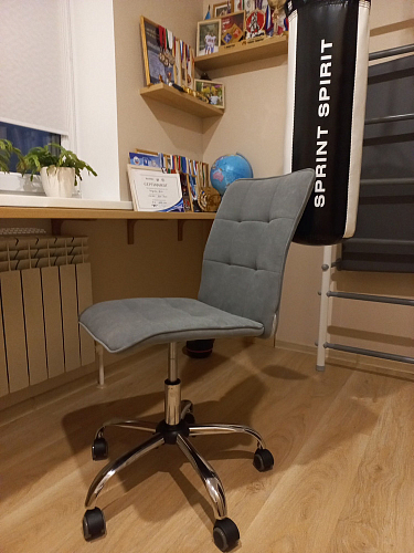 Компьютерное кресло One флок серый 29 фото покупателя 93