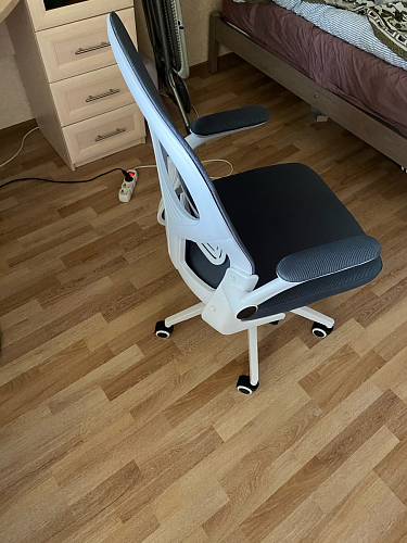 Компьютерное кресло Konfi gray / blue / white фото покупателя 219