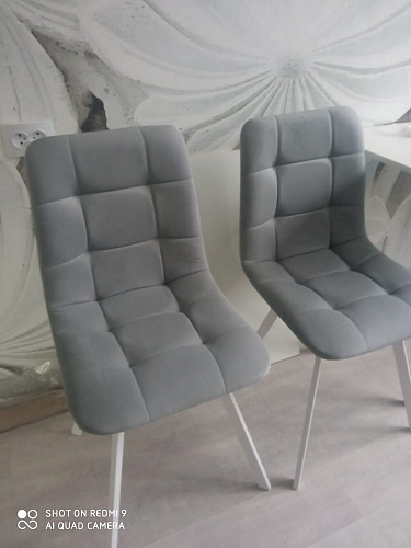 Стул на металлокаркасе Чилли темно-серый / черный каркас фото покупателя 695