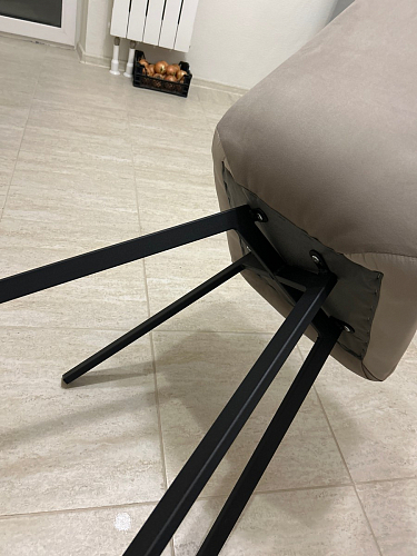 Стул на металлокаркасе Чилли черный / зеленый фото покупателя 1139