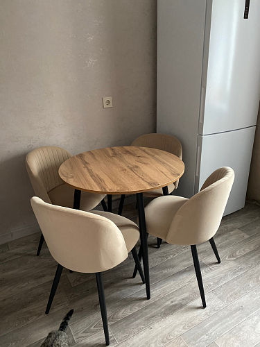 Стул на металлокаркасе Gabi 1 light purple / black фото покупателя 299