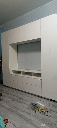 Готовая гостиная Румба белый / белый глянец  - Уцененный экземпляр фото покупателя 29