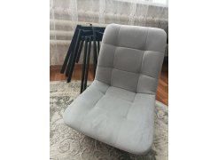 Стул на металлокаркасе Чилли розовый / черный каркас фото покупателя 14