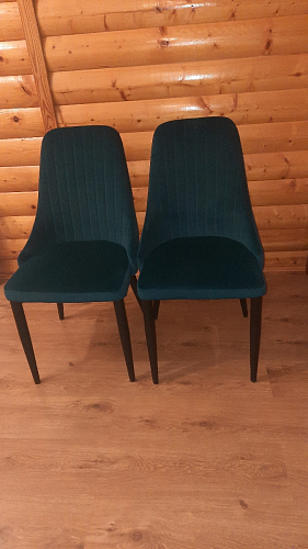 Стул на металлокаркасе Kora green / black фото покупателя 318