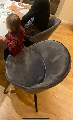 Стул на металлокаркасе Dodo blue фото покупателя 39