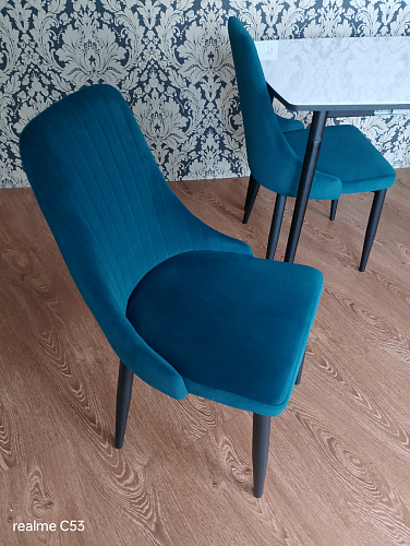 Стул на металлокаркасе Kora gray / black фото покупателя 358