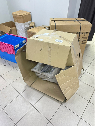 Стул на металлокаркасе Седа К кирпичный / черный фото покупателя 246