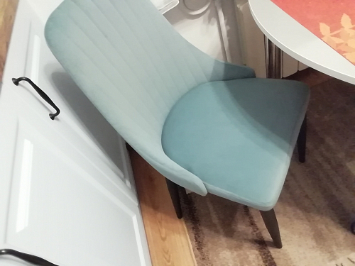 Стул на металлокаркасе Kora green / black фото покупателя 3