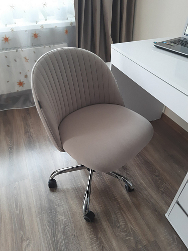 Компьютерное кресло Melody молочное фото покупателя 55