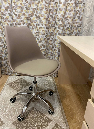 Компьютерное кресло Kolin с подушкой clear / white фото покупателя 73