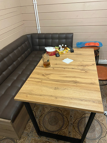 Стол раскладной Лота Лофт 120 25 мм юта / черный матовый фото покупателя 89