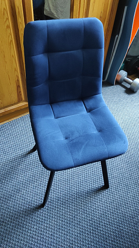 Стул на металлокаркасе Чилли К кирпичный / черный фото покупателя 424