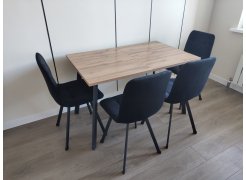 Стул на металлокаркасе Чилли синяя ткань / белый фото покупателя 324