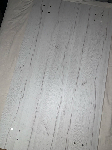 Стол Тринити Лофт 140 25 мм дуб делано темный / белый фото покупателя 98