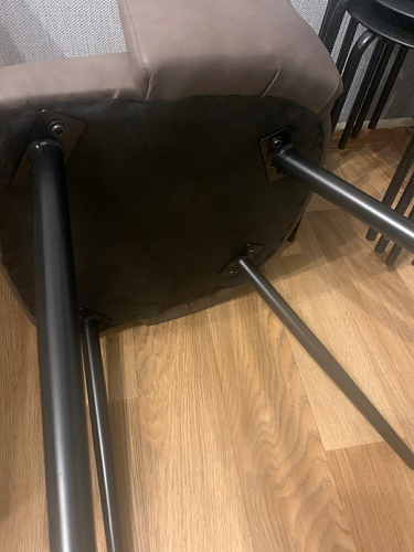 Стул на металлокаркасе Konor dark gray фото покупателя 2