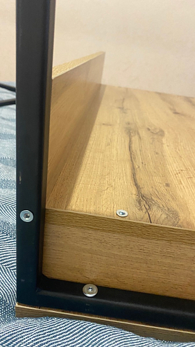 Письменный стол Лео Лофт бетон / черный матовый фото покупателя 24