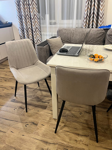 Комплект стульев Вейв 4 шт светло-серый / черный фото покупателя 178