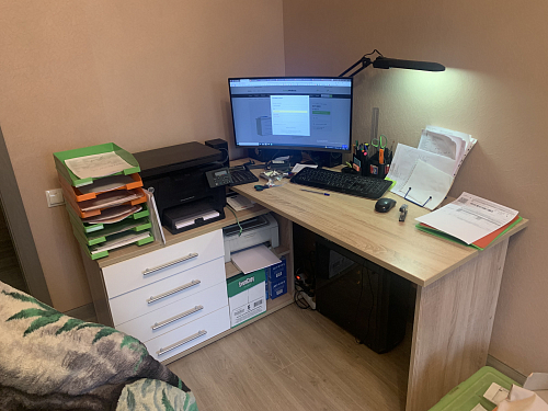 Компьютерный стол КСТ-109Л венге фото покупателя 120