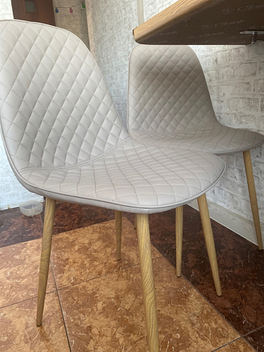 Стул на металлокаркасе Capri голубой фото покупателя 52