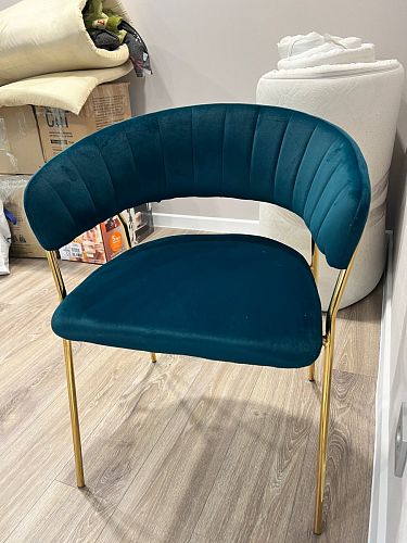 Стул на металлокаркасе Kamelia светло-фиолетовый / золотой фото покупателя 55